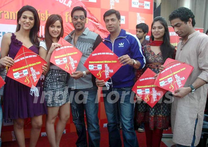 Cast at Dil Toh Baccha Hai Ji Kite Flying Event