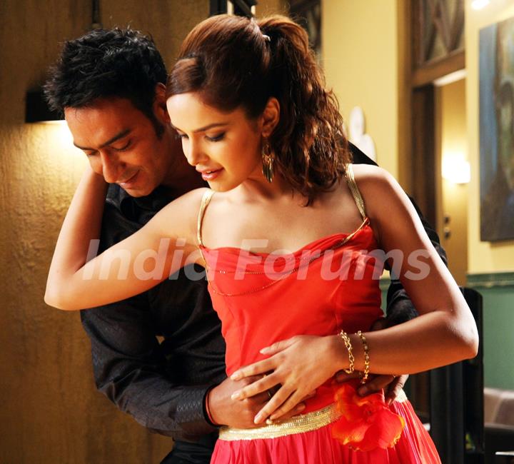 Ajay Devgan and Shazahn at Dil Toh Baccha Hai Ji