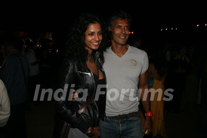 Milind Soman in Chivas Studio Fashion Show at Mahalaxmi Race Course