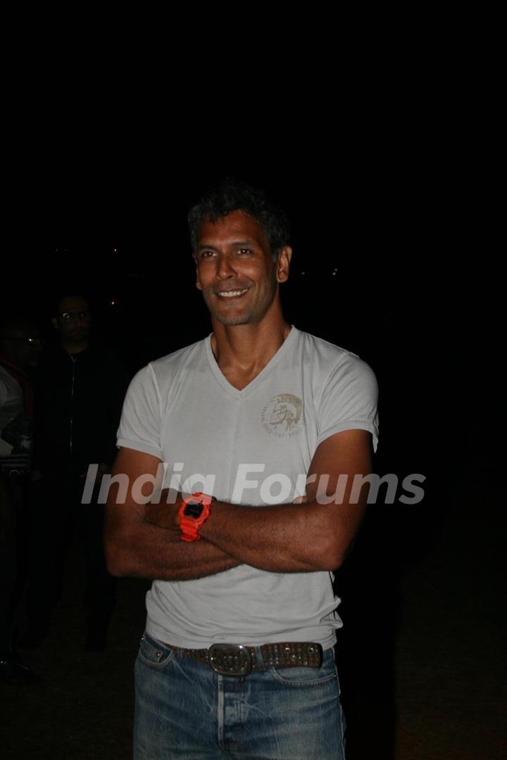 Milind Soman in Chivas Studio Fashion Show at Mahalaxmi Race Course