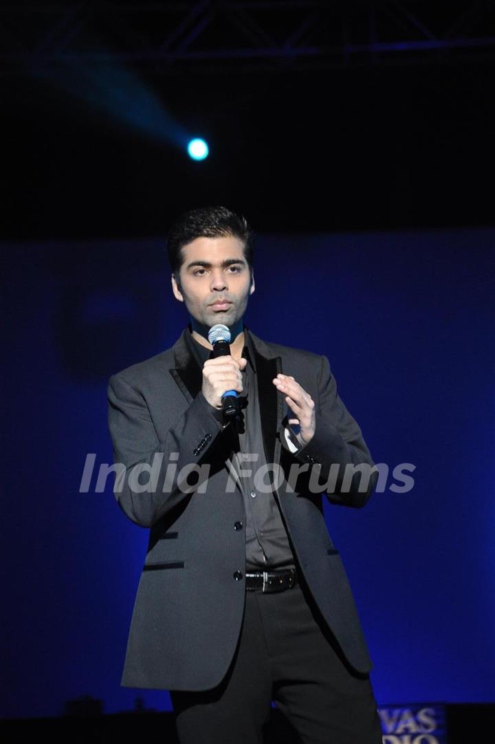 Karan Johar for Manish Malhotra show for Chivas Studio