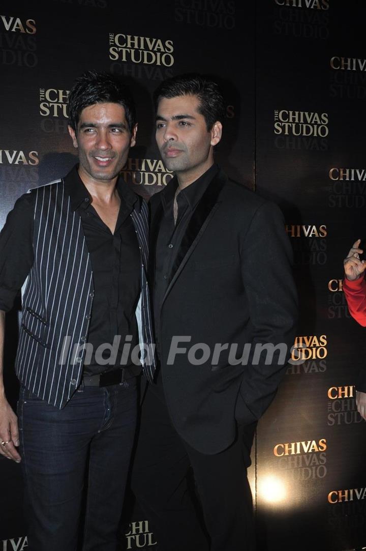 Karan Johar for Manish Malhotra show for Chivas Studio