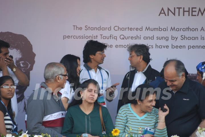 Shaan at Standard Chartered Mumbai Marathon 2011