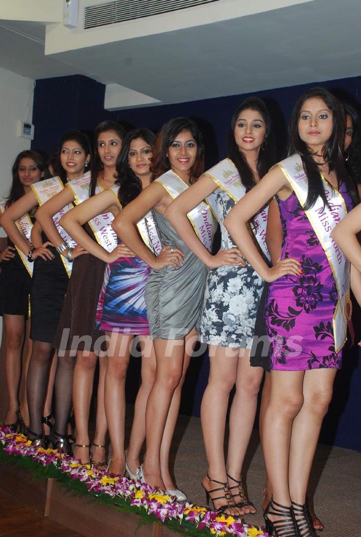 Models at the Indian Princess nomination round at Atharva College. .