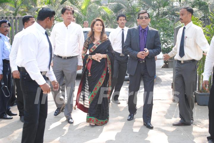 Sanjeev Kapoor and Madhuri Dixit at &quot;Food Food&quot; Channel Launch. .
