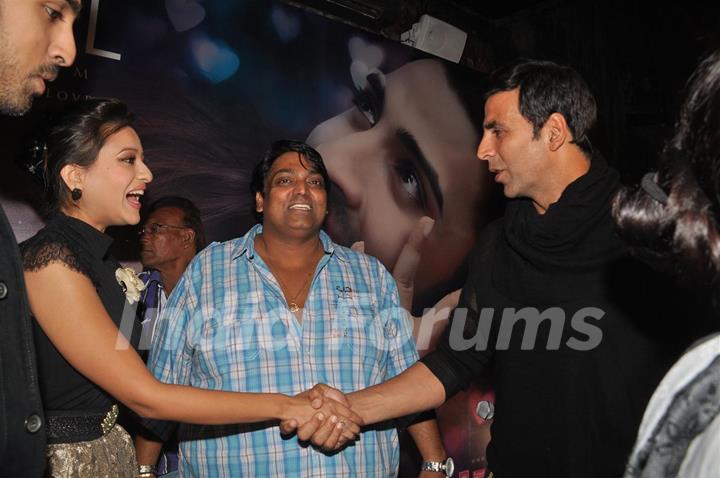 Akshay Kumar, Maddalsa Sharma and Ganesh Acharya launch the music of Angel film at Dockyard