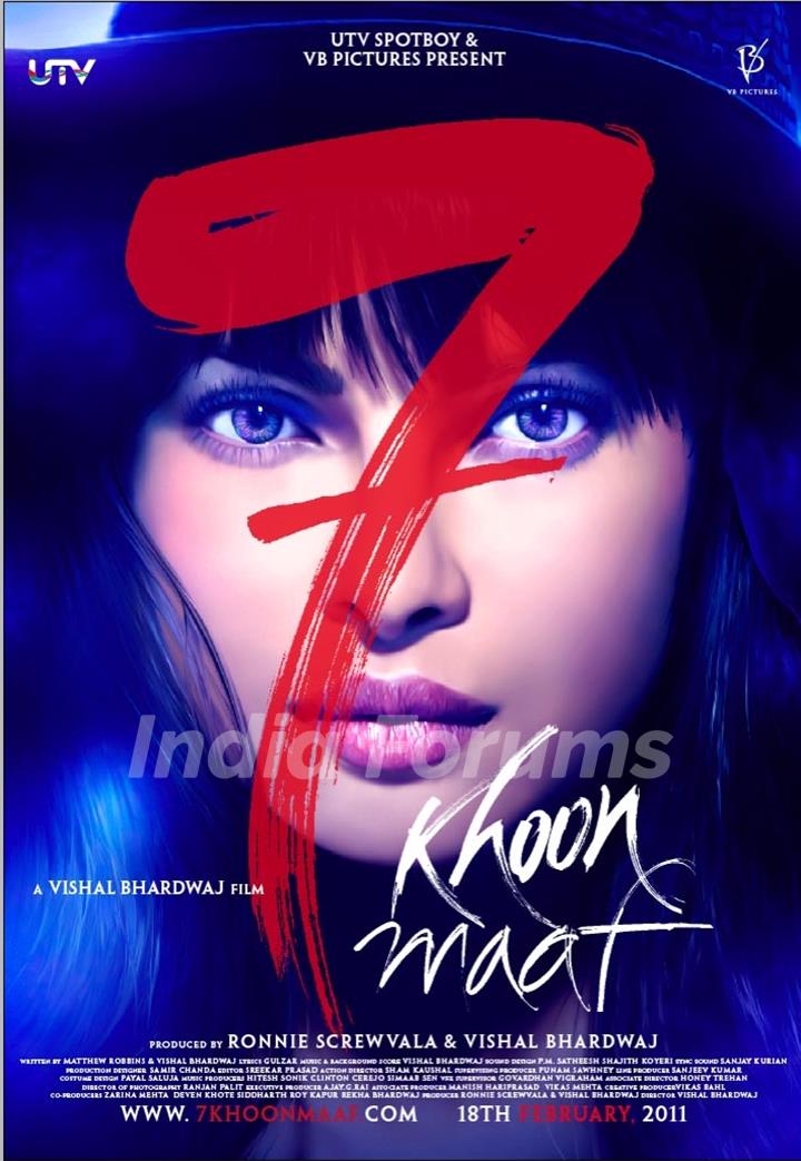 7 Khoon Maaf movie poster
