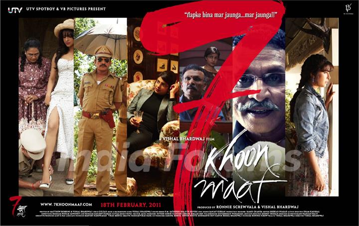 7 Khoon Maaf movie poster