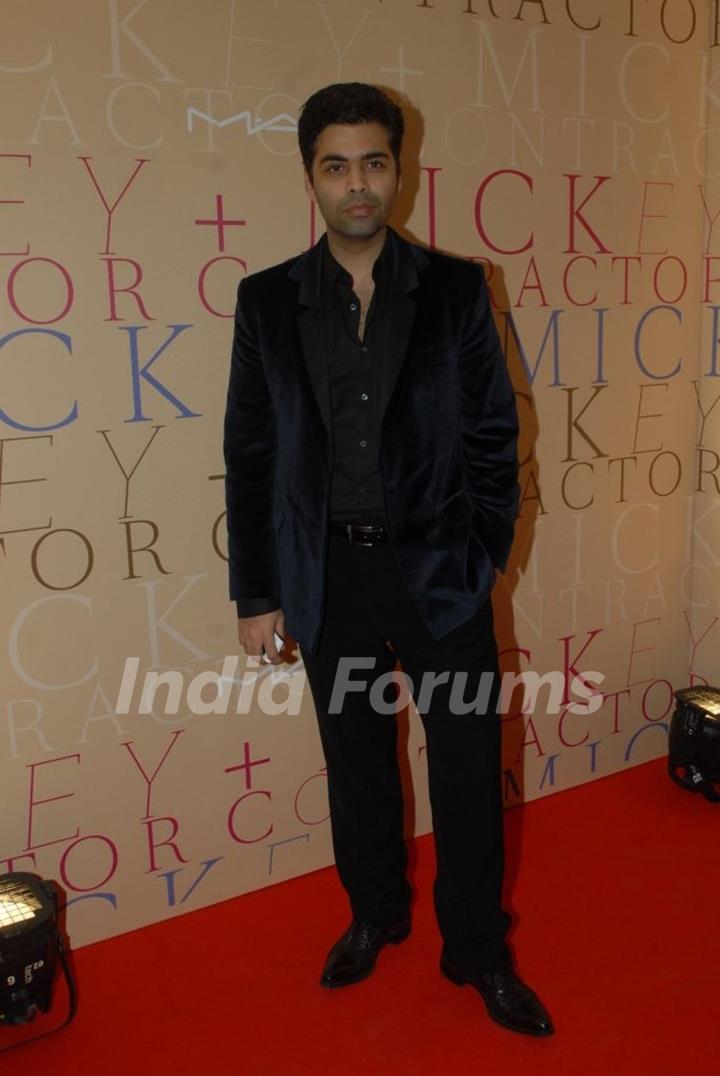 Karan Johar in MAC bash hosted by Mickey Contractor