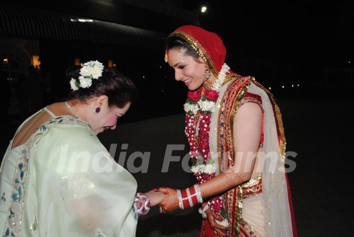 Sameer Soni and Neelam Kothari's wedding ceremony