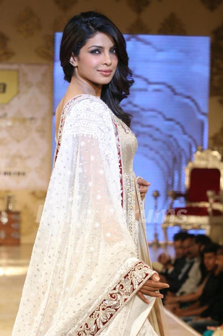 Priyanka Chopra walks the ramp for Shabana Azmi's charity show 'Mizwan'