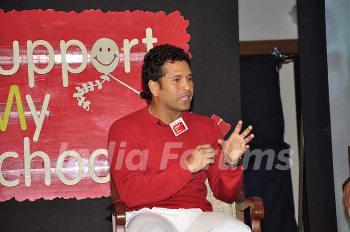 Sachin Tendulkar at NDTV Support my school event at Taj Land's End. .