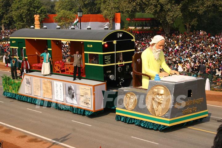 The Republic Day parade at Rajpath in New Delhi on Wed Jan 2011. .