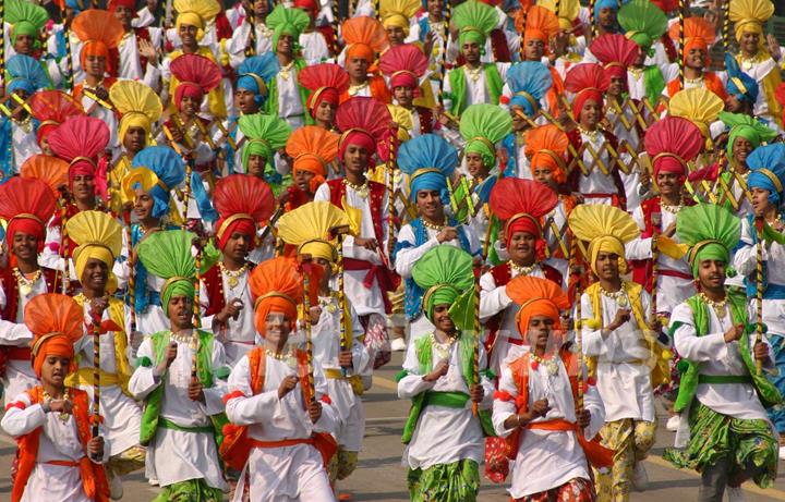 The Republic Day parade at Rajpath in New Delhi on Wed Jan 2011. .