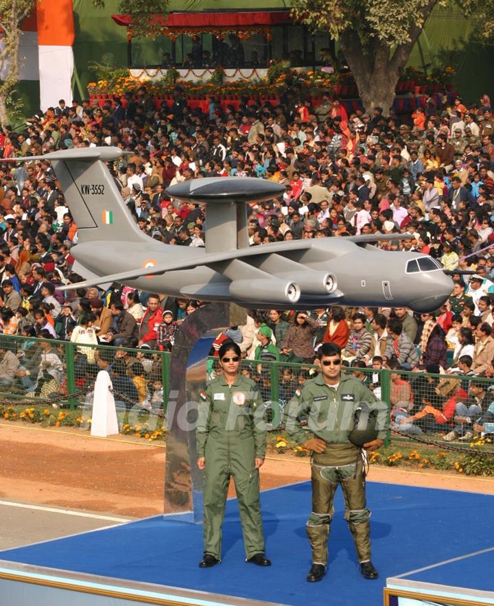 The Republic Day parade at Rajpath in New Delhi on Wed Jan 2011. .