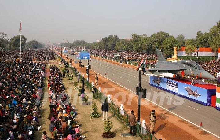 The Republic Day parade at Rajpath in New Delhi on Wed Jan 2011. .