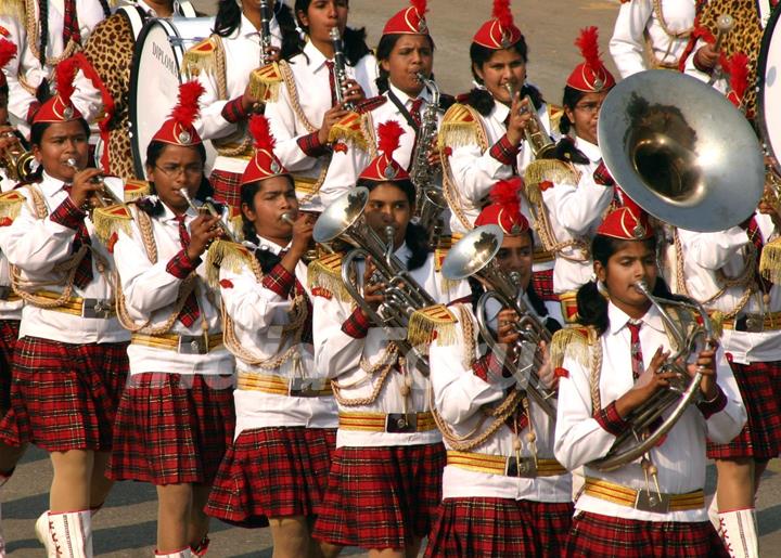 The Republic Day parade at Rajpath in New Delhi on Wed Jan 2011. .