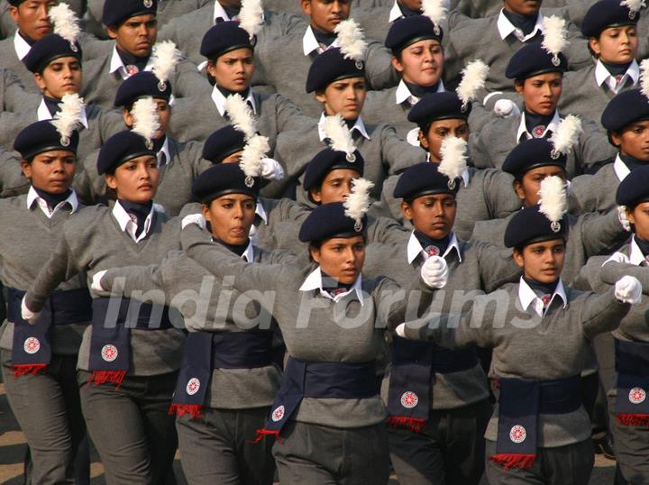 The Republic Day parade at Rajpath in New Delhi on Wed Jan 2011. .