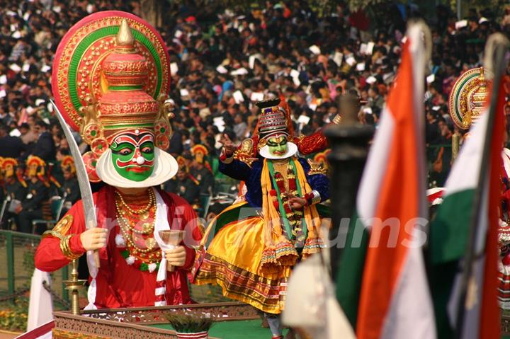 The Republic Day parade at Rajpath in New Delhi on Wed Jan 2011. .