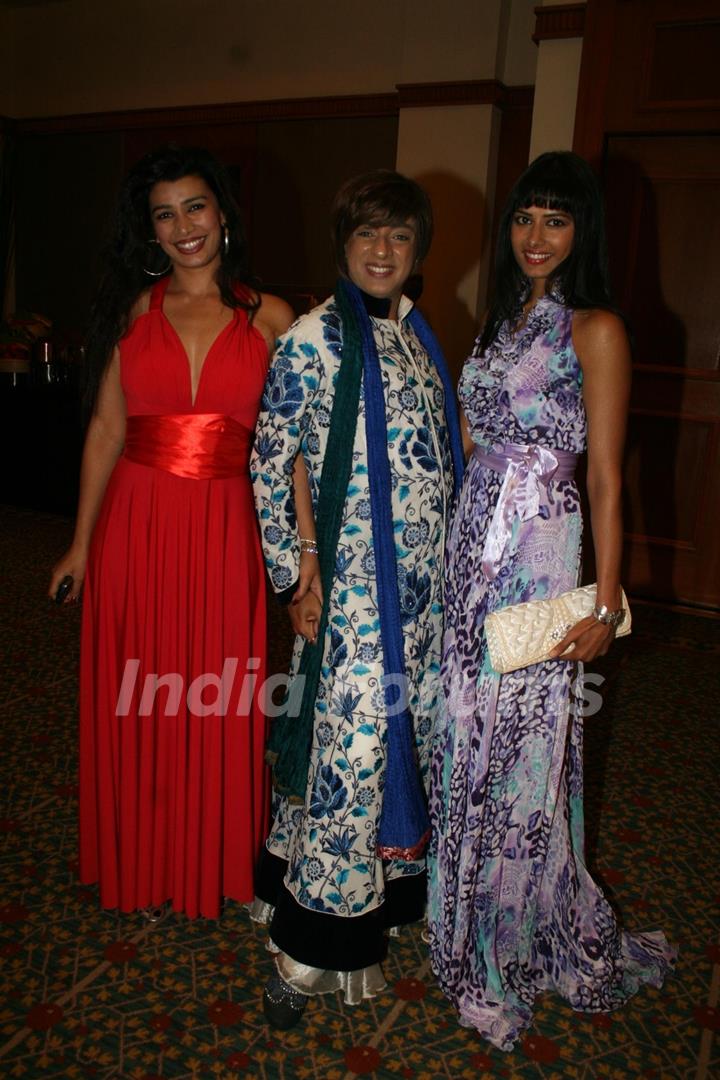 Rohit Verma, Mink Brar and Priyadarshani Singh contestants of Zor Ka Jhatka at JW Marriot