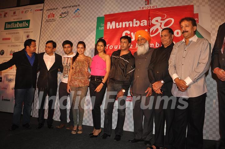 Dil Toh Baccha Hai Ji starcast at Mumbai Cyclothon