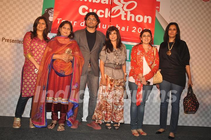 Dil Toh Baccha Hai Ji starcast at Mumbai Cyclothon