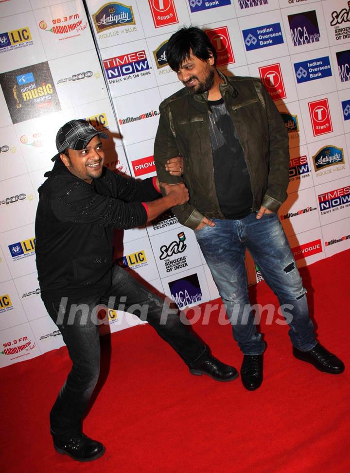 Sajid and Wajid Ali at Mirchi Music Awards 2011 at BKC