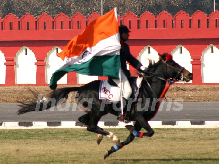 NCC cadets at ''PM&quot;s NCC Rally'' in New Delhi