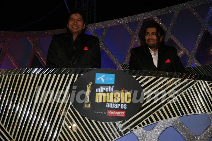 Shaan and Sonu Nigam at Mirchi Music Awards 2011 at BKC