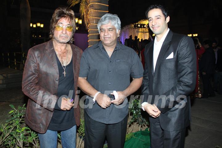 Zulfi Syed and Shakti Kapoor at Banpreet Singh's Son Wedding