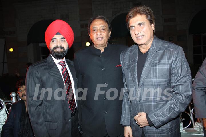 Raj Babbar and Ranjeet at Banpreet Singh's Son Wedding