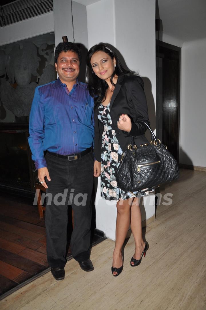 Asit Kumar Modi with Roshni Chopra at the launch party of Pyaar Mein Twist