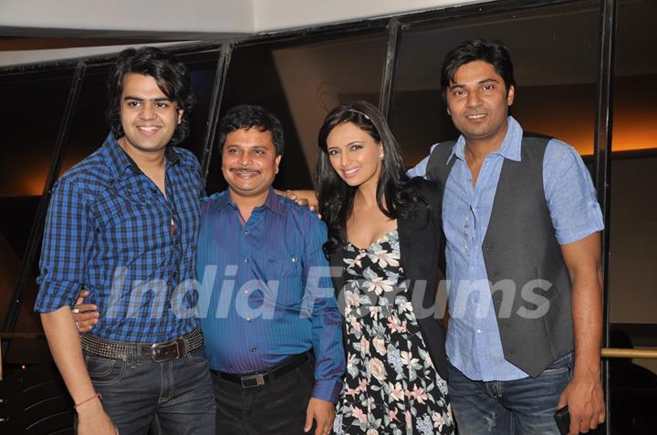 Asit Kumar Modi, Roshni Chopra and Manish Paul at the launch party of Pyaar Mein Twist