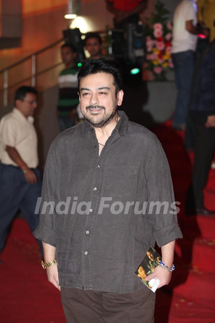 Adnan Sami at Dev Anand’s old classic film “Hum Dono” premiere at Cinemax Versova