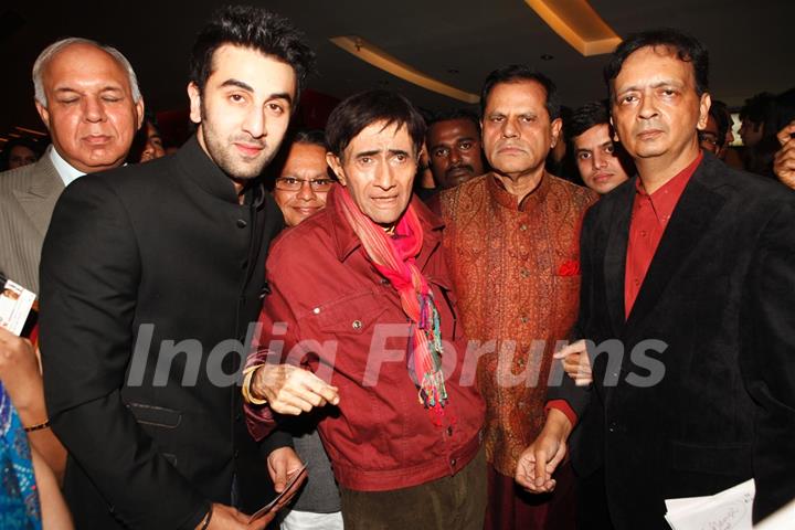 Ranbir Kapoor at Dev Anand’s old classic film “Hum Dono” premiere at Cinemax Versova