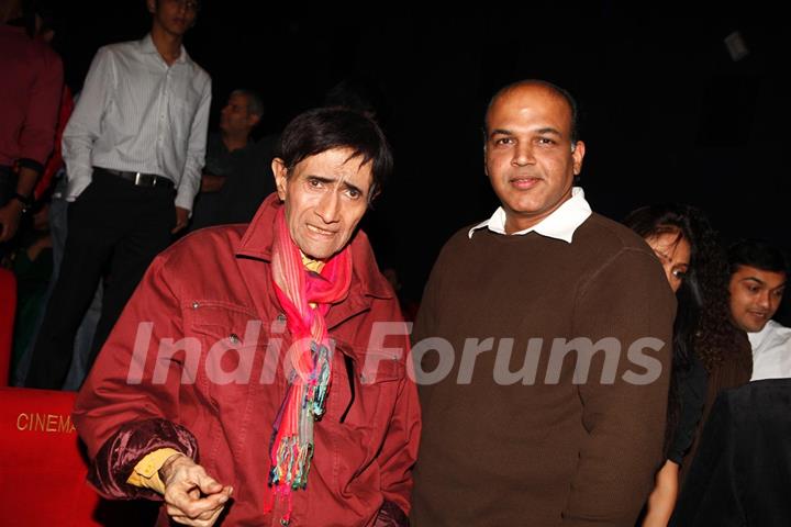 Ashutosh Gowarikar at Dev Anand’s old classic film “Hum Dono” premiere at Cinemax Versova