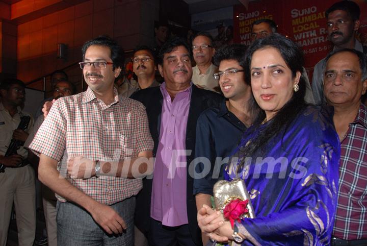 Shatrughan Sinha at Hum Dono Premiere in Cinemax. .