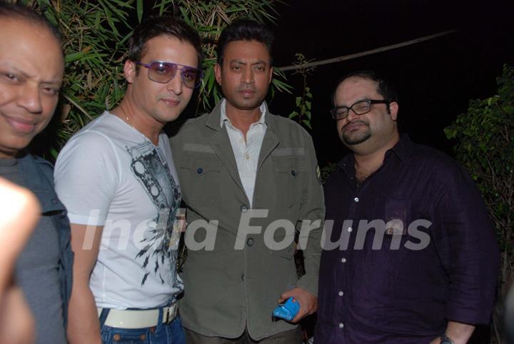 Jimmy Shergil and Irfan khan at in Andheri. .