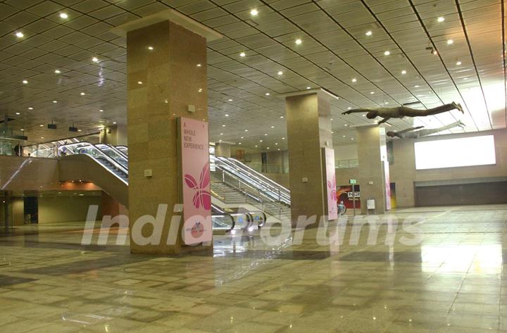 The inside view of Airport Metro in New Delhi on Sat 2 Feb 2011. .