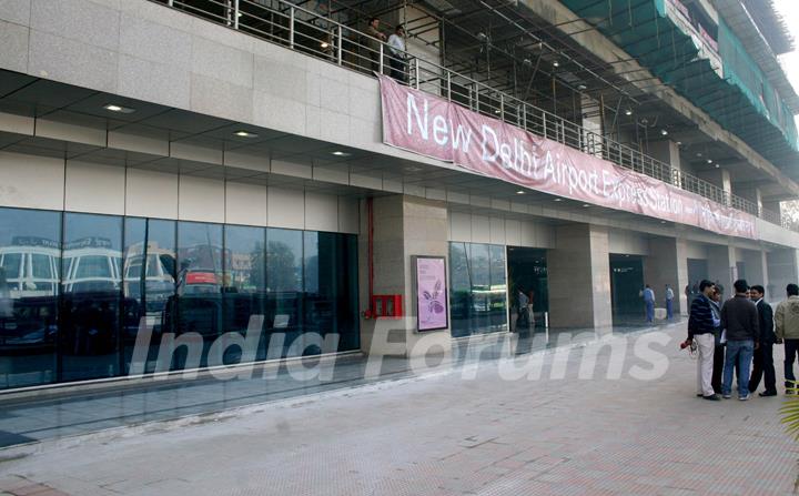 The outside view of Airport Metro in New Delhi on Sat 5 Feb 2011. .