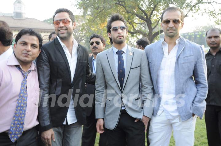 Abhay Deol and Siddharth Mallya at Signature Derby at Mahalaxmi. .