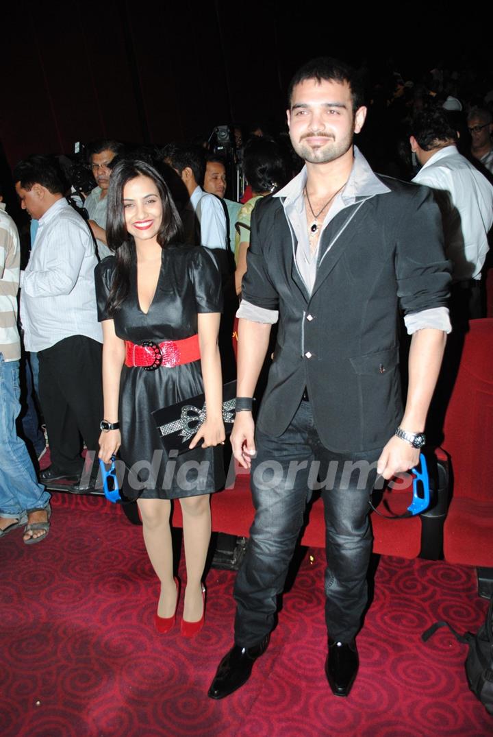 Twinkle Bajpai and Mimoh at Launch of Vikram Bhatt's 'Haunted - 3D' movie first look