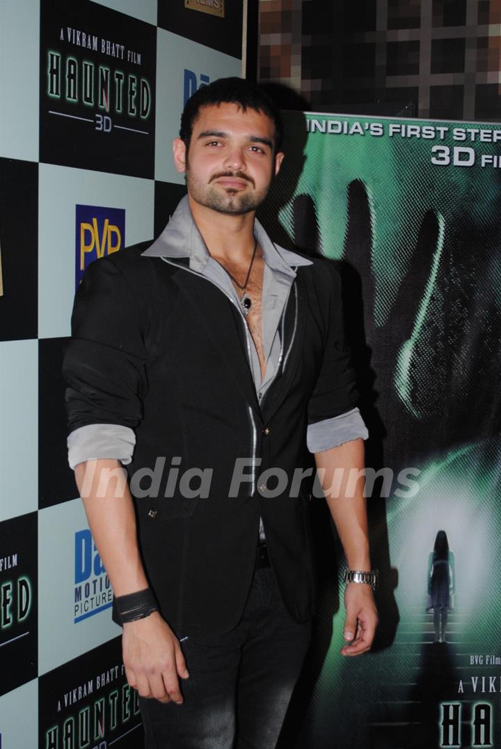 Mimoh Chakraborty at Launch of Vikram Bhatt's 'Haunted - 3D' movie first look