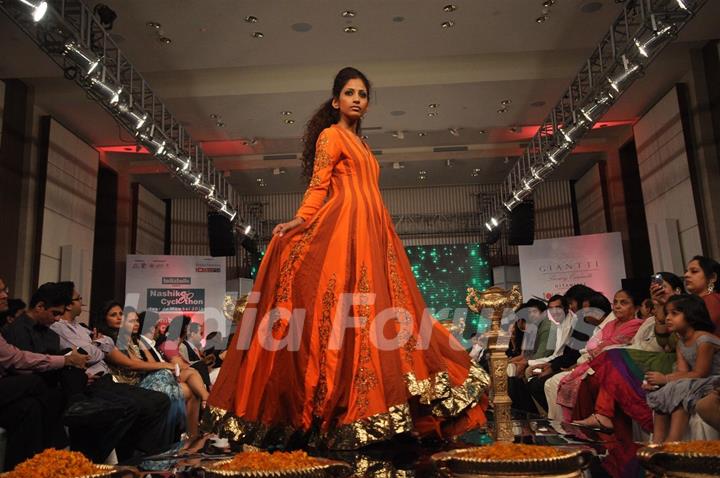 Models walk the ramp for Gitanjali Cyclothon Fashion Show 2011