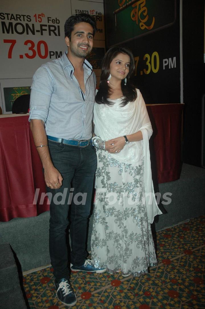 Avinash and Rubina at Media meet of Zee Tv Choti Bahu at JW Marriott