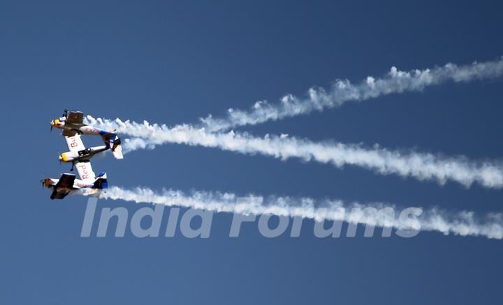 Red Bull team at Aero India '11 in Bangalore. .