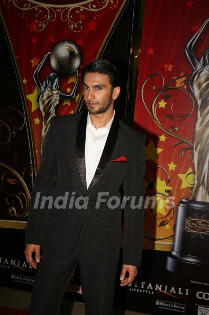 Ranveer Singh at Global Indian film and Television awards at Yash Raj studios in Mumbai