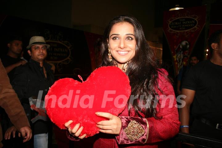 Vidya Balan at Global Indian film and Television awards at Yash Raj studios in Mumbai