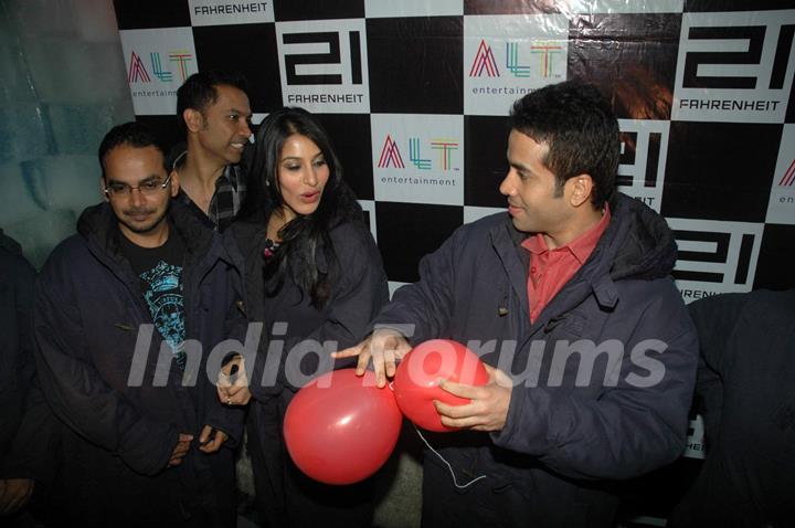 Tusshar and Sophie at Valentine event for singles at 21 farenheit. .