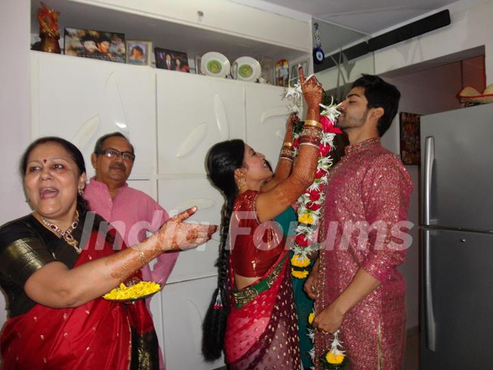 Gurmeet & Debina's varmala ceremony